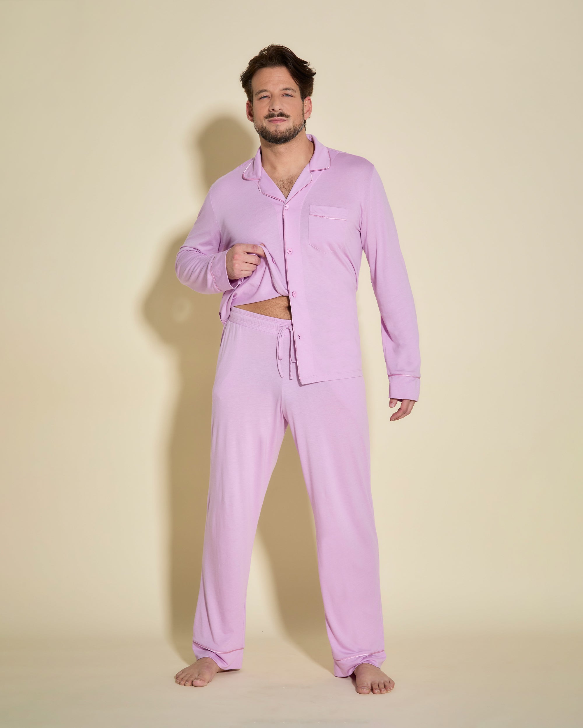 Cosabella | Bella Conjunto Pijama Para Hombre Clásico Con Camisa De Manga Larga Y Pantalones