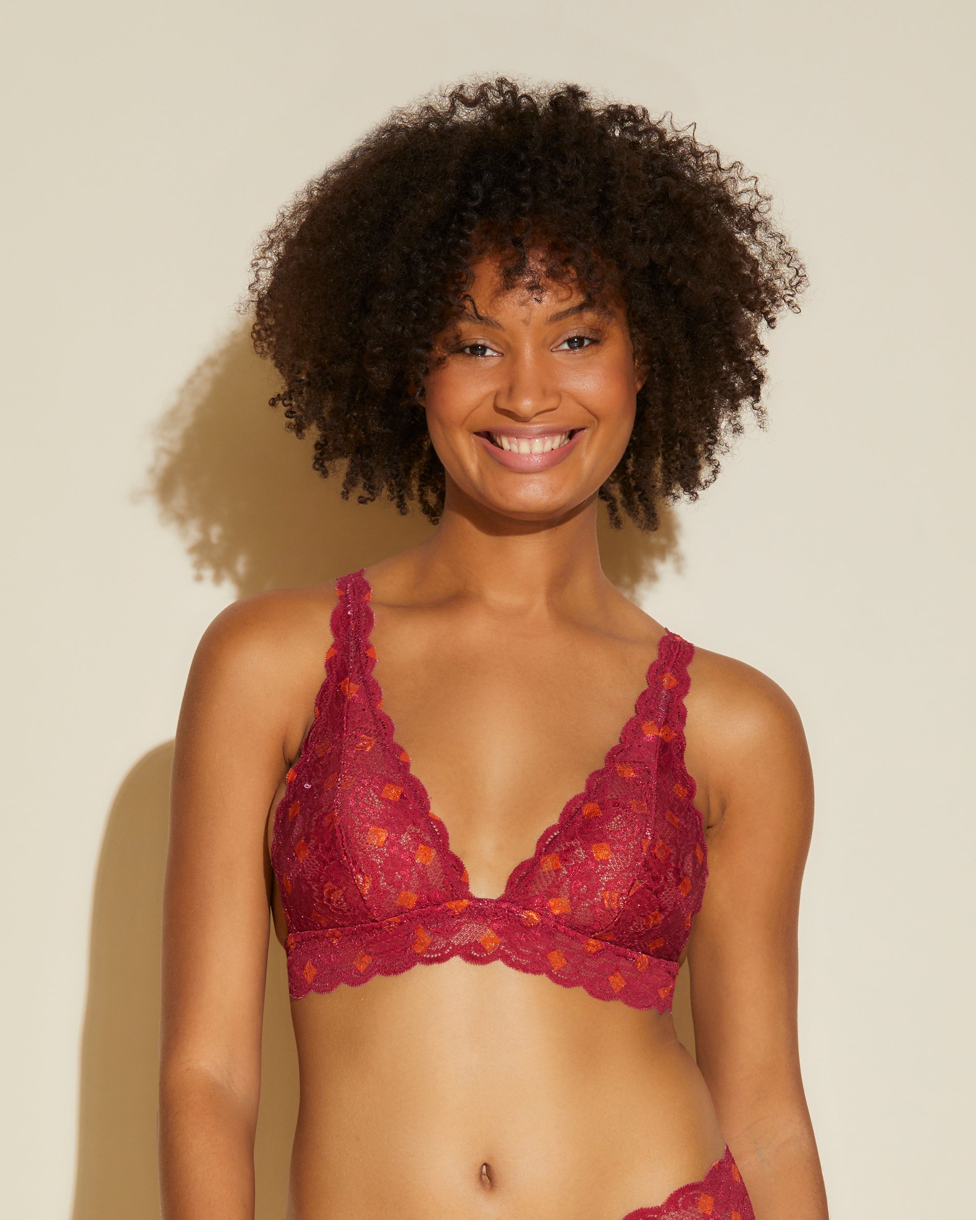 Cosabella  Never Say Never Printed Bralette A Triangolo Alto