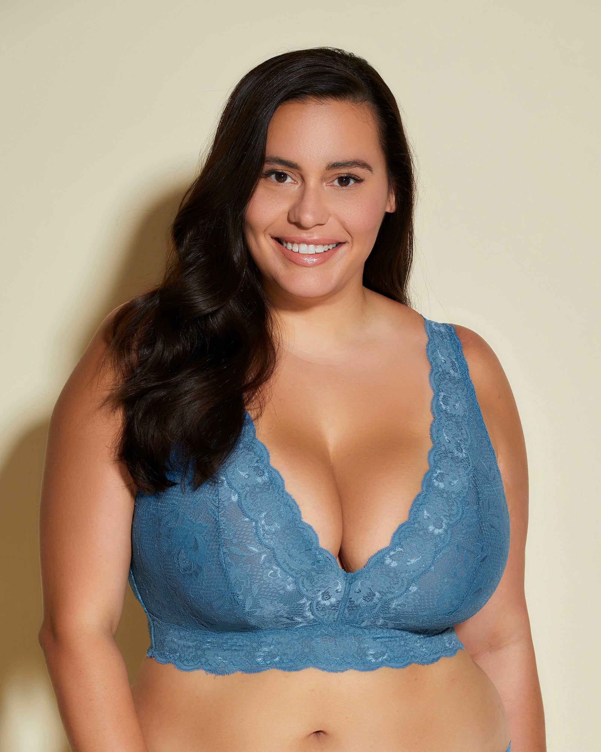 Cosabella Never Say Never Curvy Plungie Bralette | AASMANI BLUE