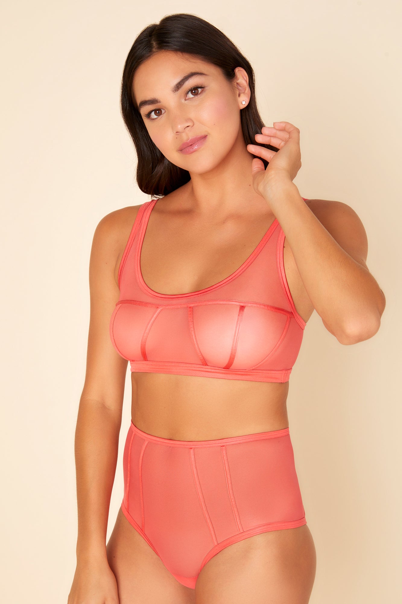 Buy DKNY Girls Sports Bra And Hipster Set Pink