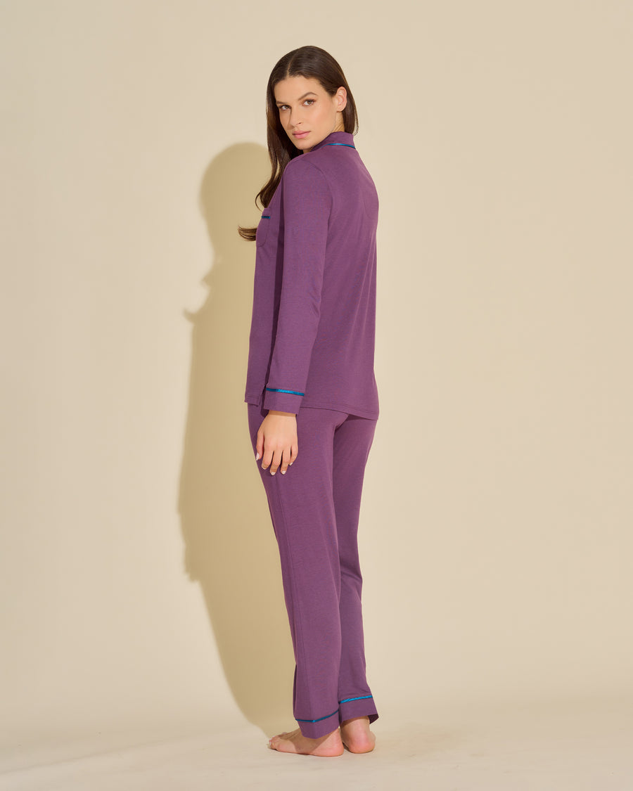 Purple Set - Bella Long Sleeve Top & Pant Pajama Set