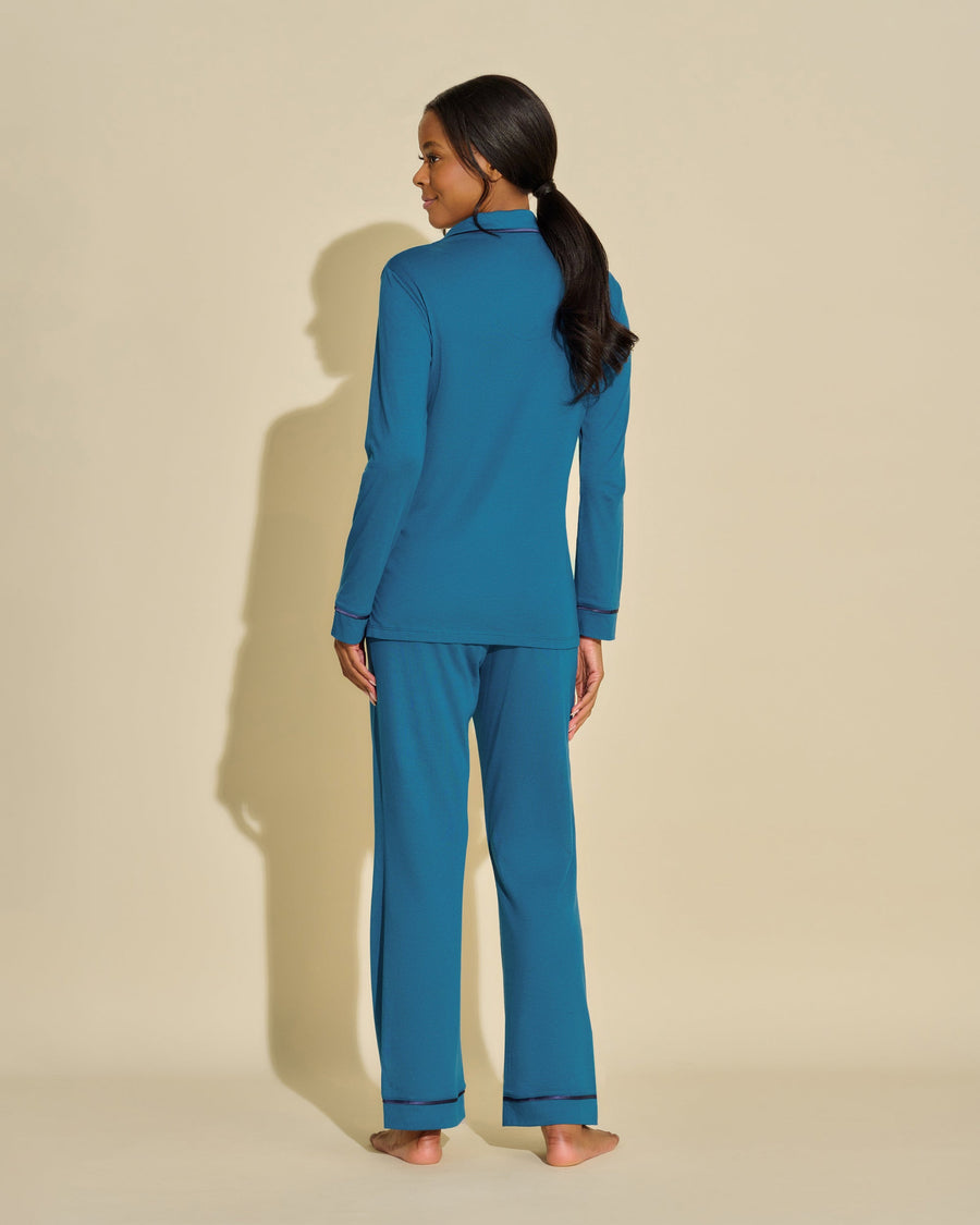 Blu Set - Bella Pigiama Con Top A Maniche Lunghe E Pantaloni