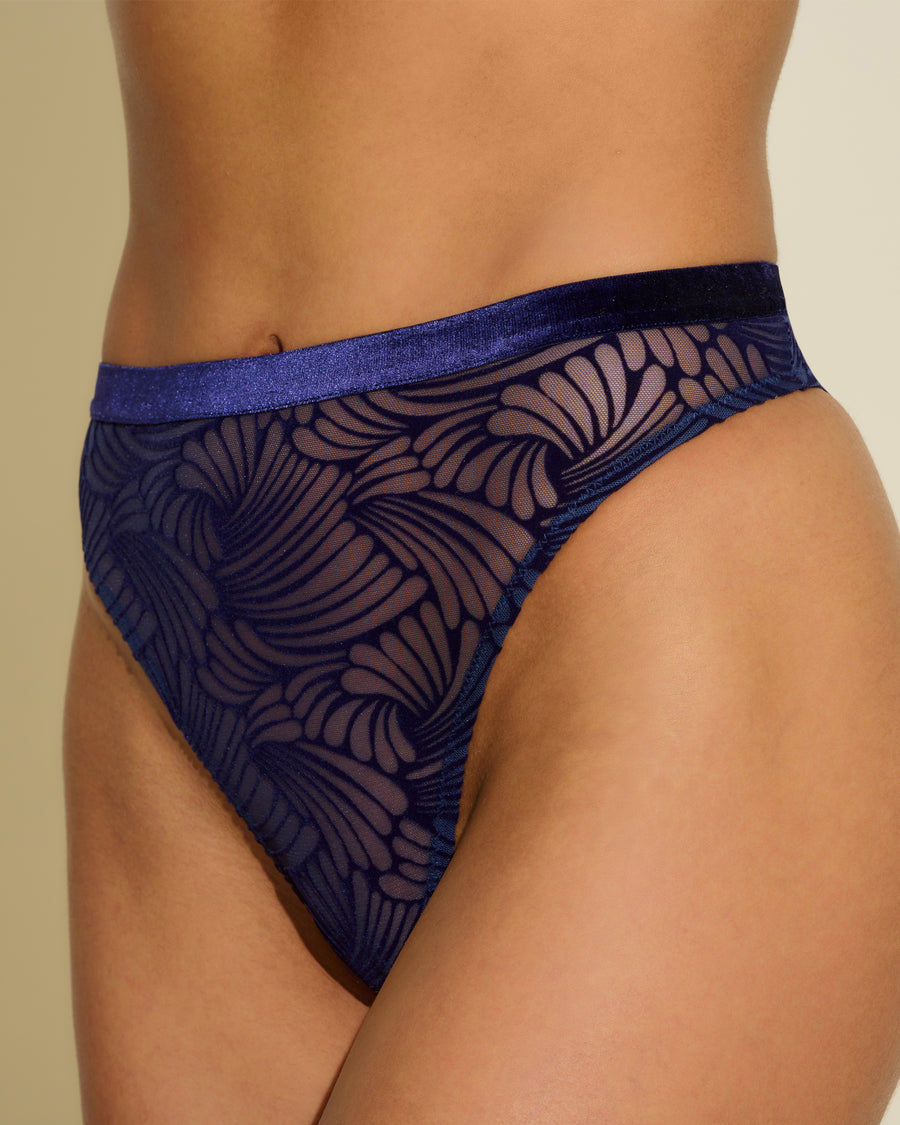 Bleue Culotte Style Bikini - Clancy Bikini Échancré