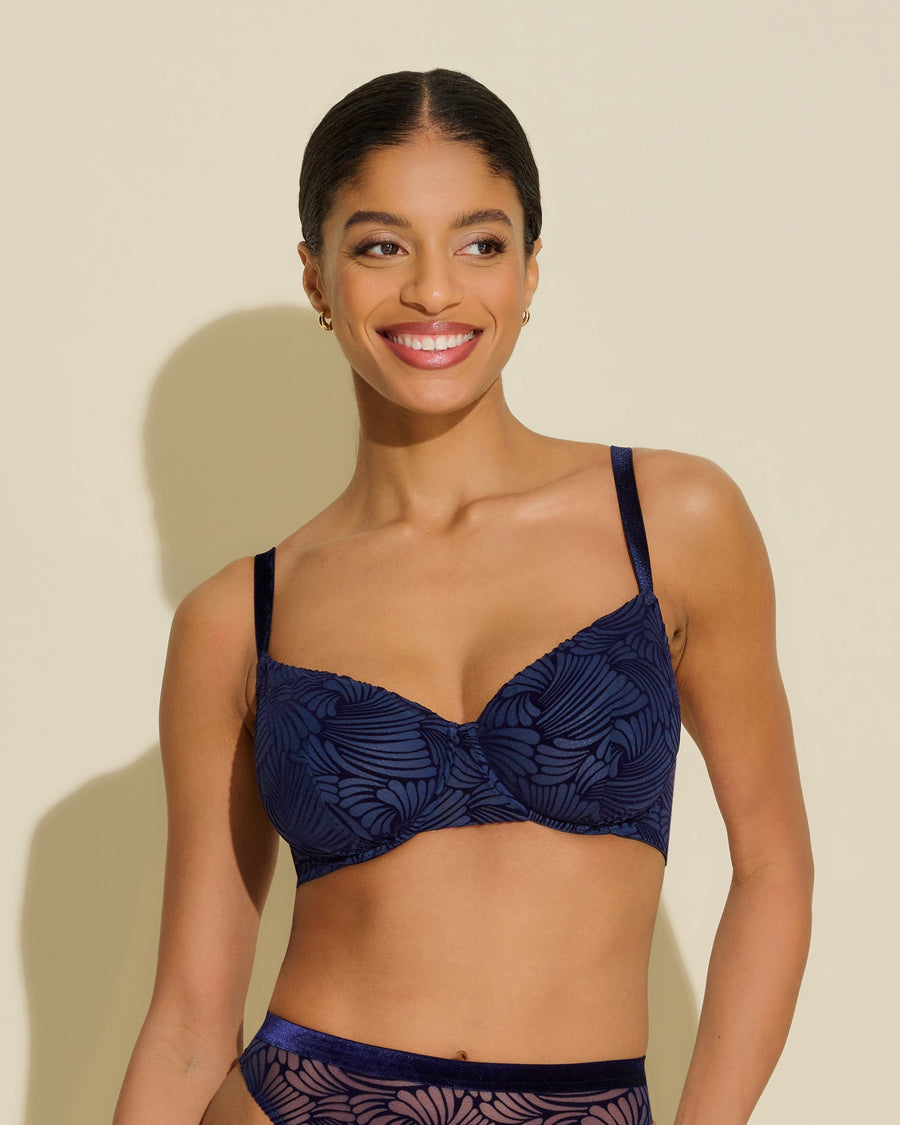 Bleue Soutien-Gorge - Clancy Soutien-Gorge À Armatures