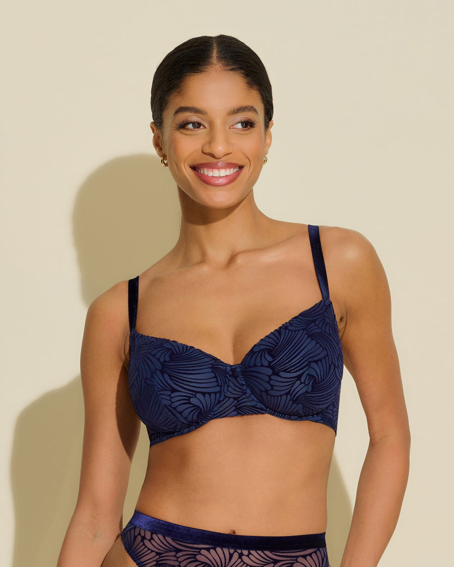 Blue Bra - Clancy Underwire Bra