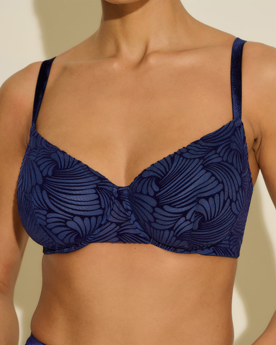 Blue Bra - Clancy Underwire Bra