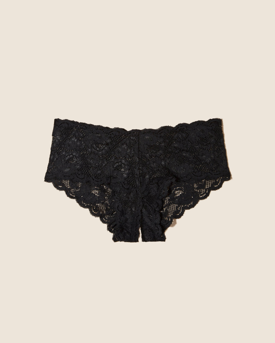 Schwarz Hotpants - Never Say Never Naughtie Tief Sitzender Panty