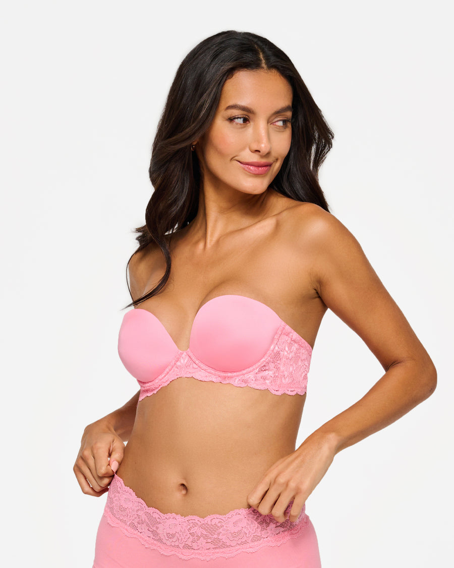 Rose Soutien-Gorge - Never Say Never Soutien-Gorge Plungie Sans Bretelles