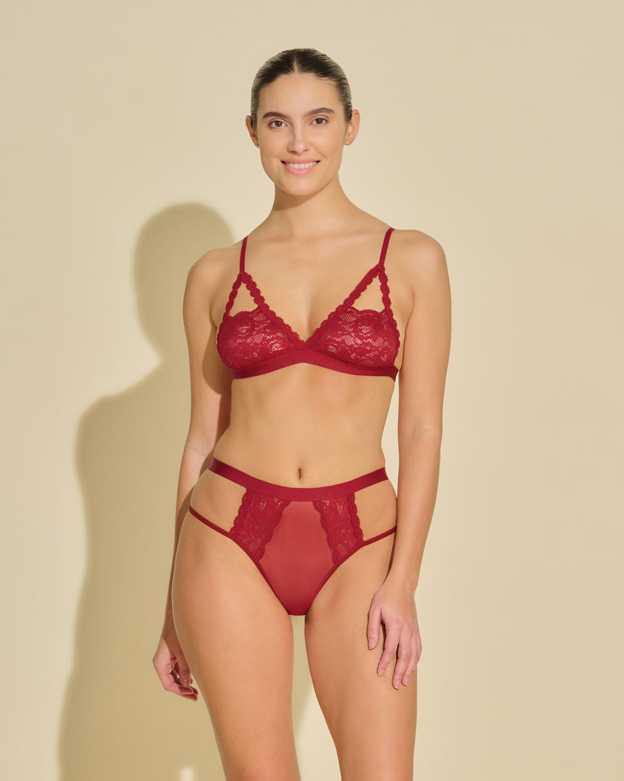 Rouge Bralette - Never Say Never Soutien-Gorge Invisible