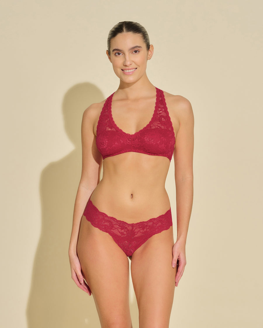 Rouge Bralette - Never Say Never Brassière À Dos Nageur Racie