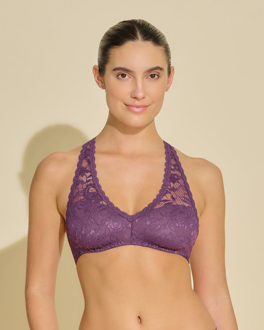 Purple Bralette - Never Say Never Racie Racerback Bralette