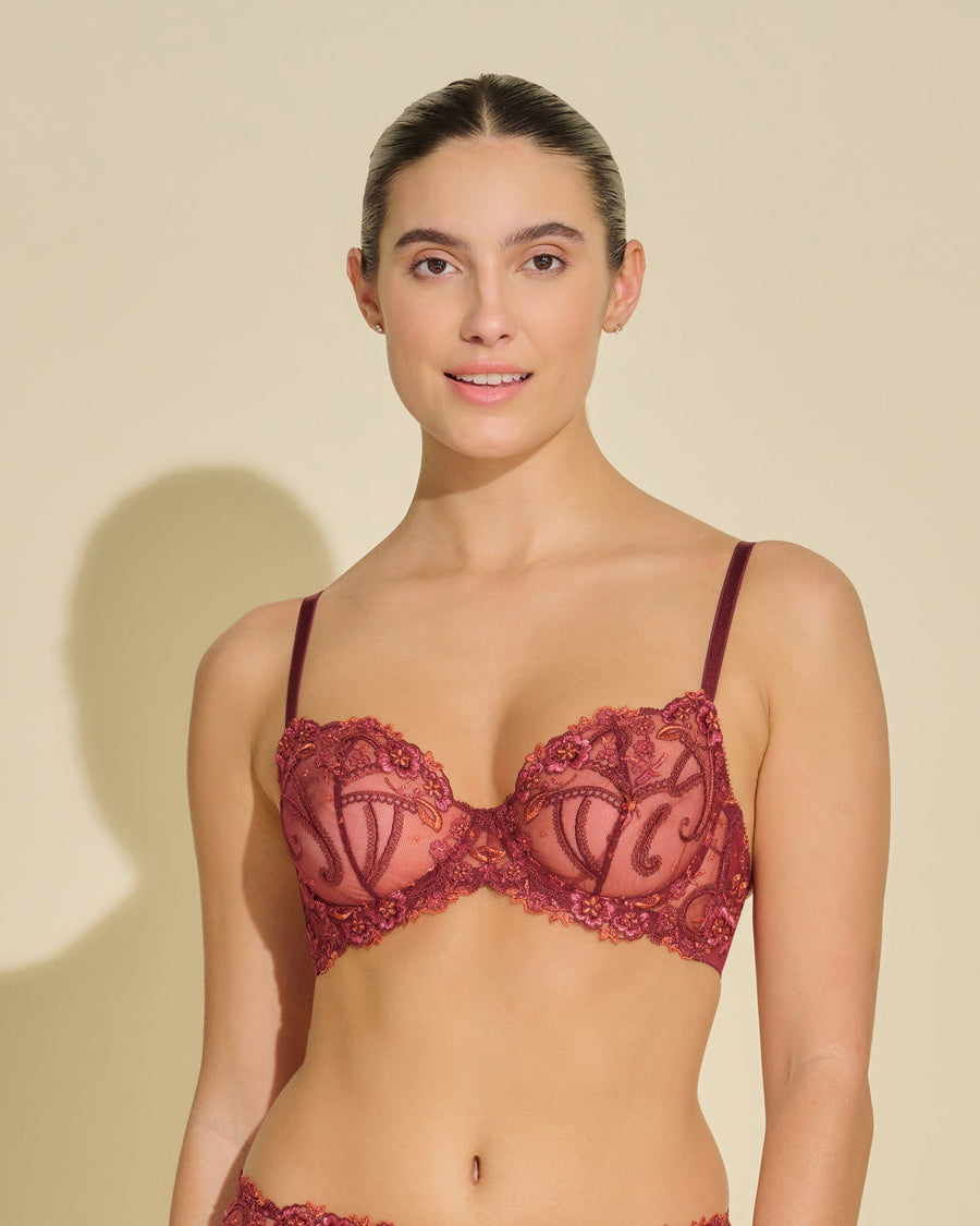 Rouge Soutien-Gorge - Sanika Soutien-Gorge Balconnet