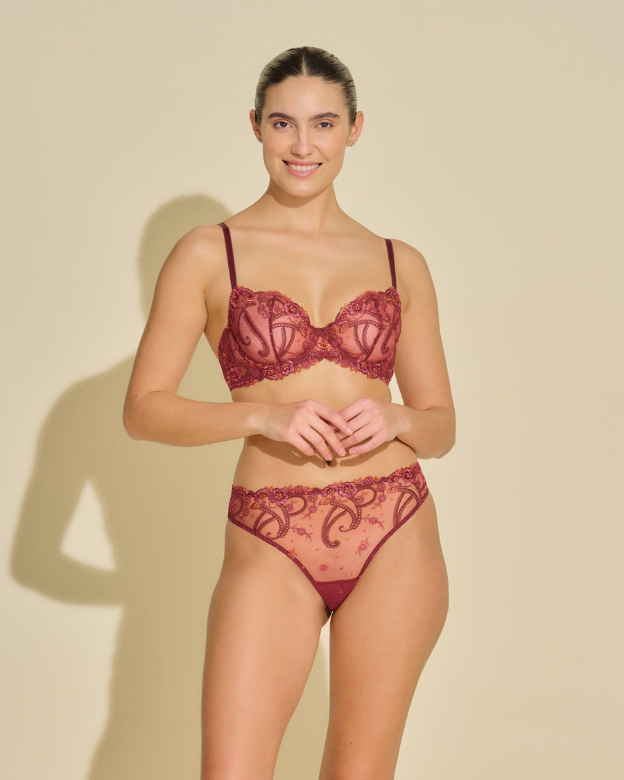 Rouge Soutien-Gorge - Sanika Soutien-Gorge Balconnet