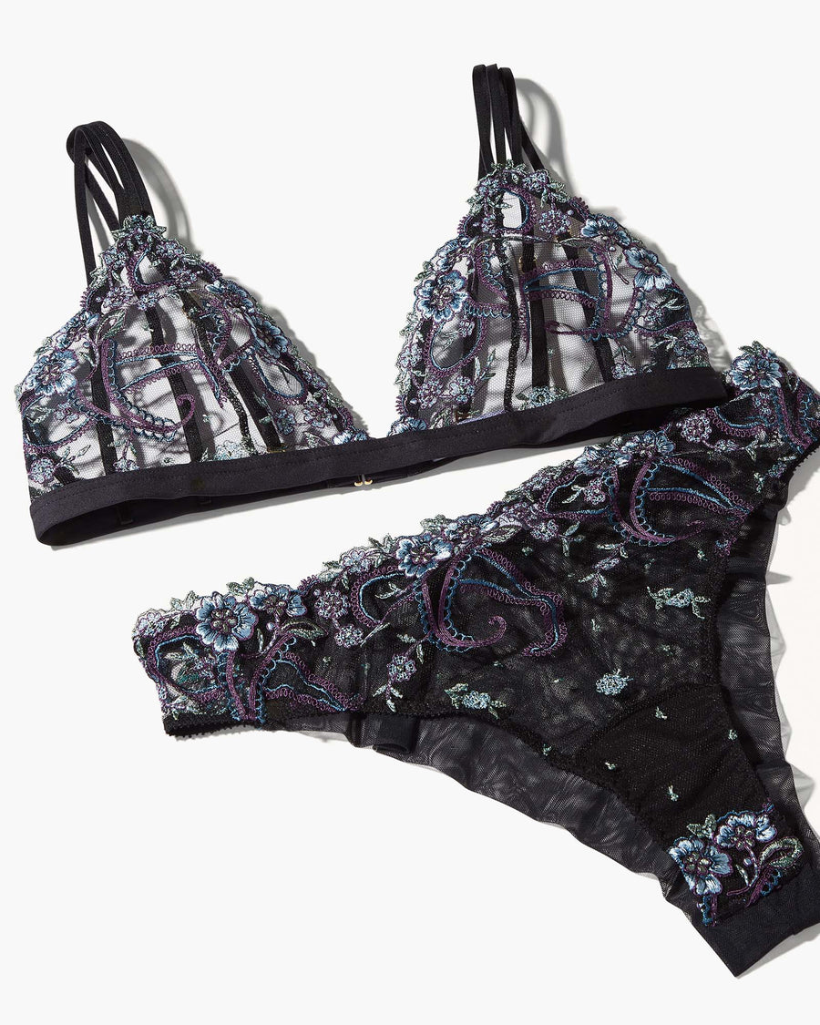 Schwarz Bralette - Sanika Trianglel Soft BH