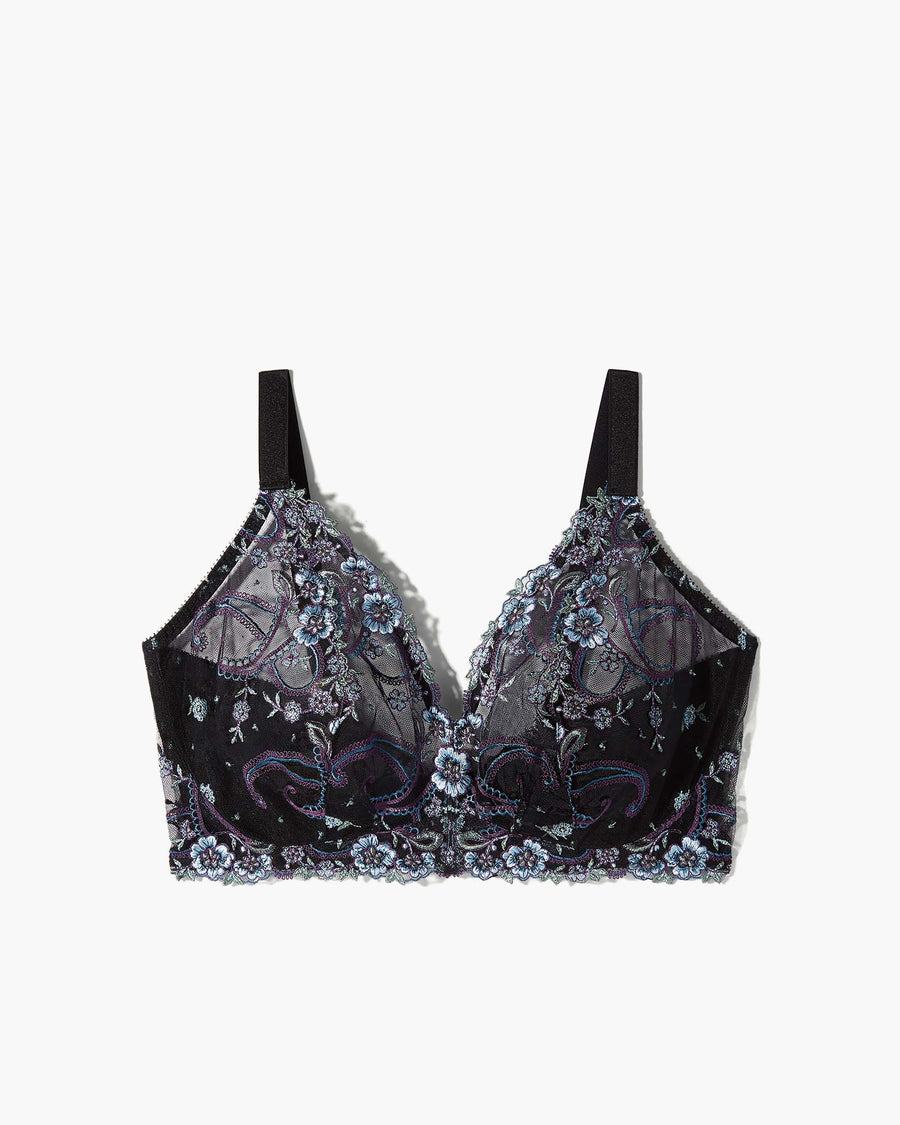 Schwarz Bralette - Sanika Curvy Tall Triangel-Balette