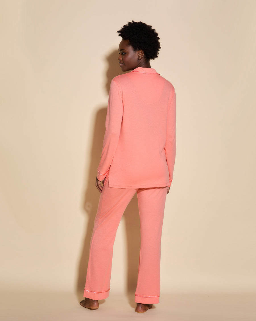 Orange Set - Bella Long Sleeve Top & Pant Pajama Set