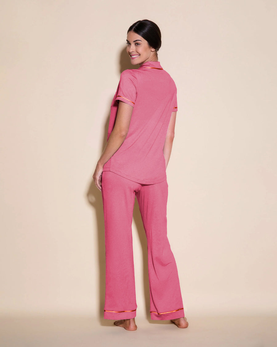 Rosada Conjuntos - Bella Conjunto De Pijama Con Camisa De Manga Corta Y Pantalones