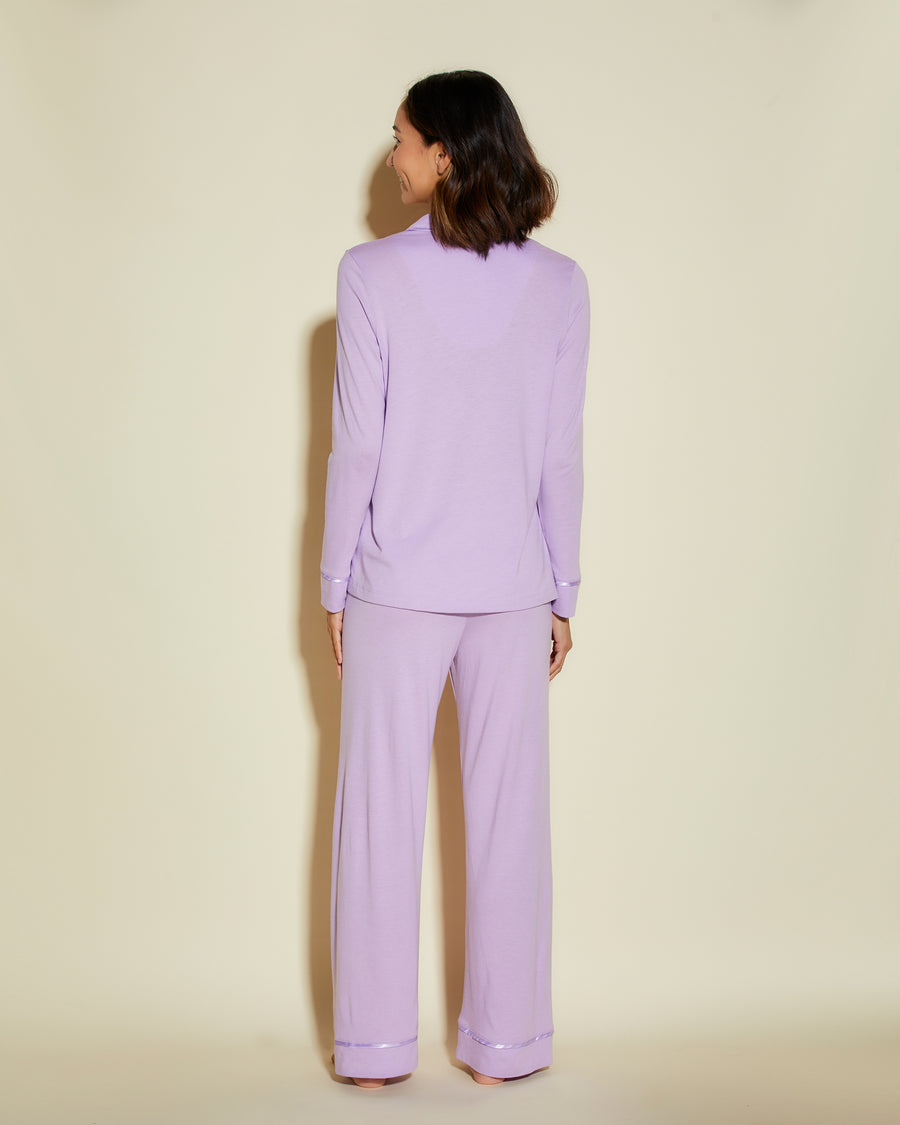 Púrpura Conjuntos - Bella Camisa De Manga Larga Y Pantalones De Pijama Petite
