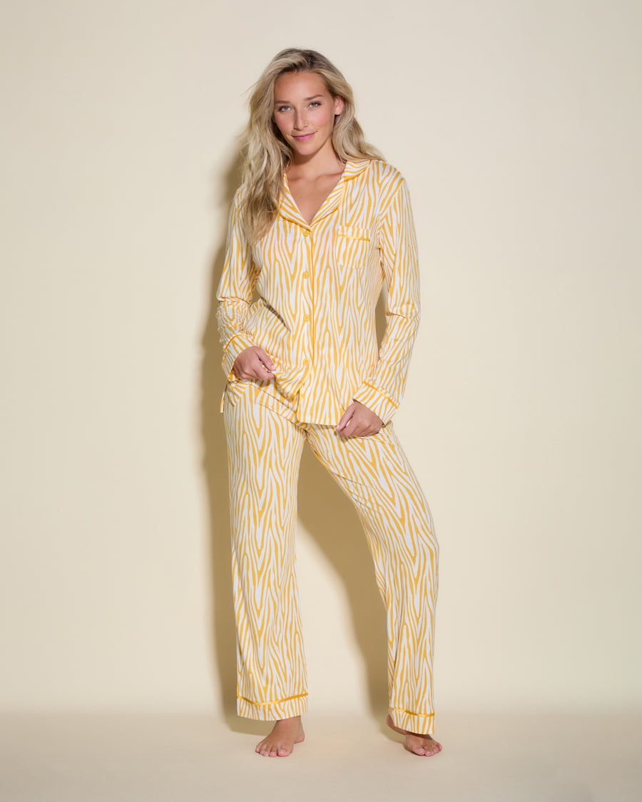 Print Set - Bella Printed Long Sleeve Top & Pant Pajamas