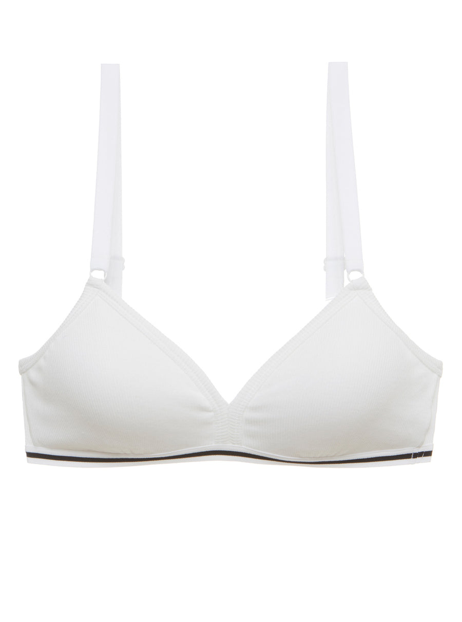 Blanc Bralette, Ana Brassière En Coton