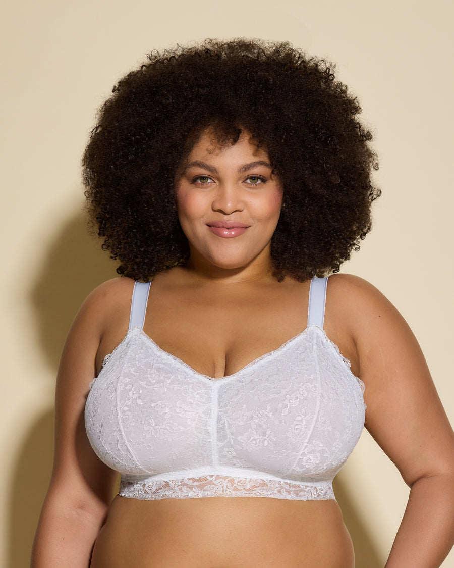 White Bralette - Courtney Ultra Curvy Bralette