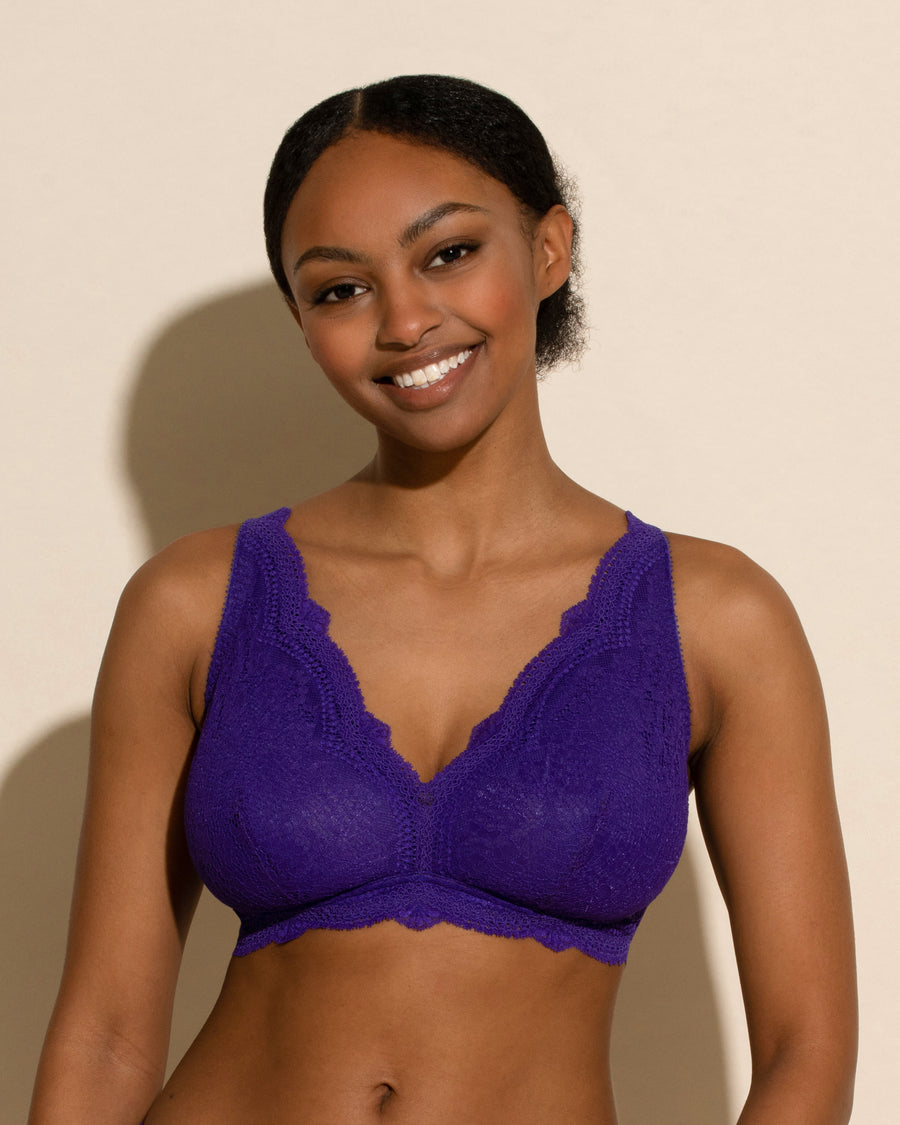 Purple Bralette - Forte Curvy Bralette