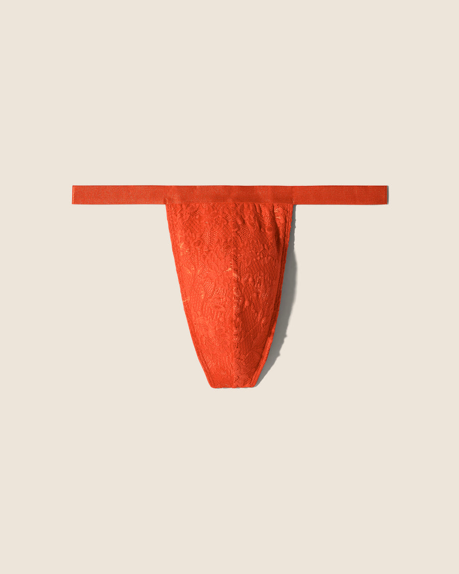 Orange Mens Thong - Never Say Never Italian Thong