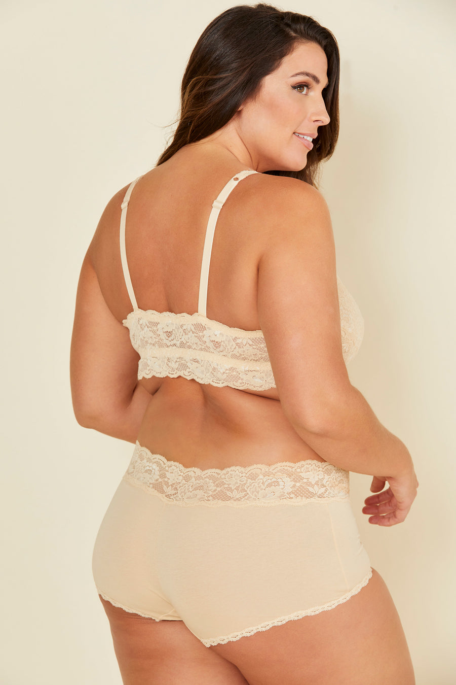 Beige Shorty - Never Say Never Shorty Grande Taille Cheekie