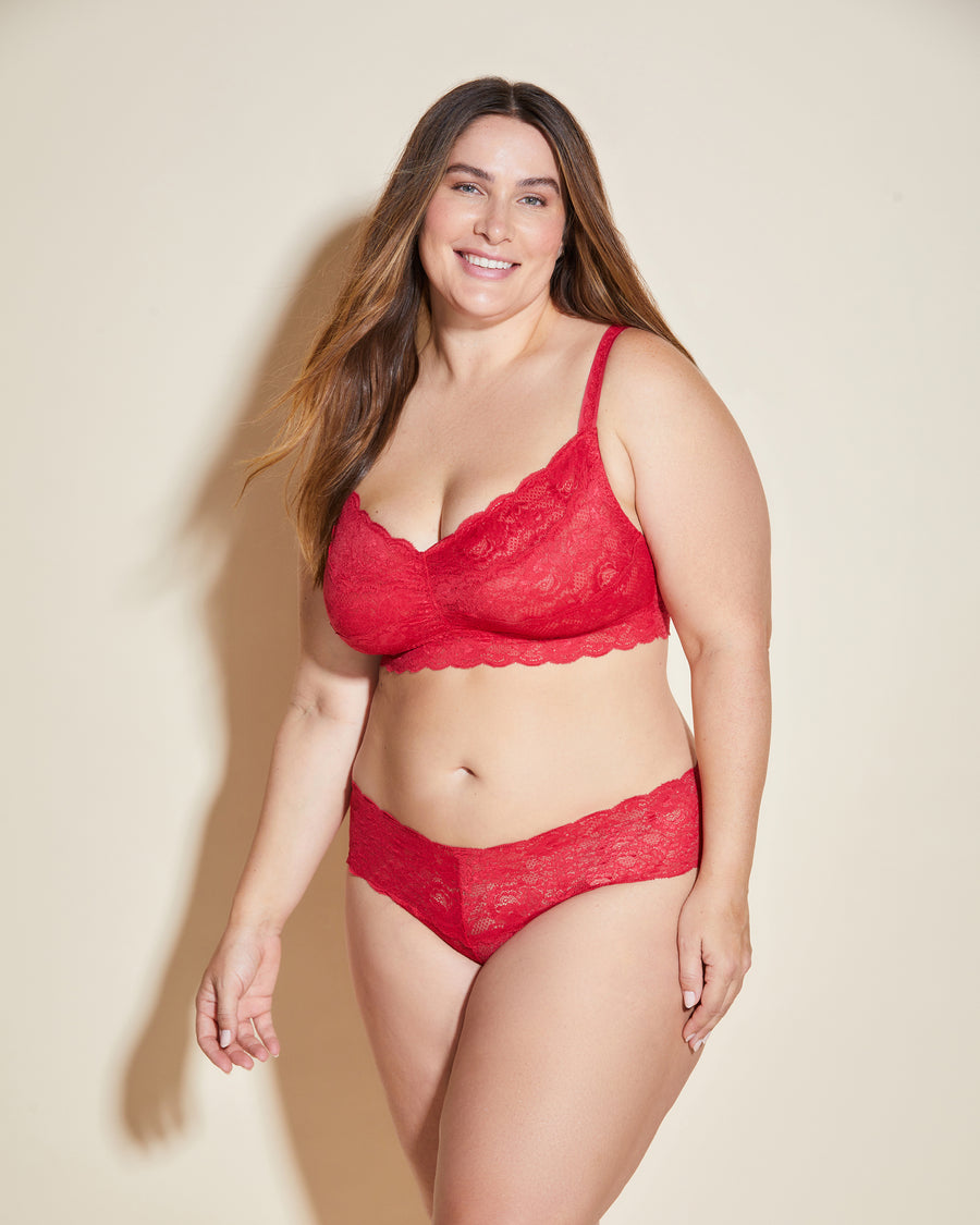 Rouge Bralette - Never Say Never Brassière Sweetie - Grande Taille