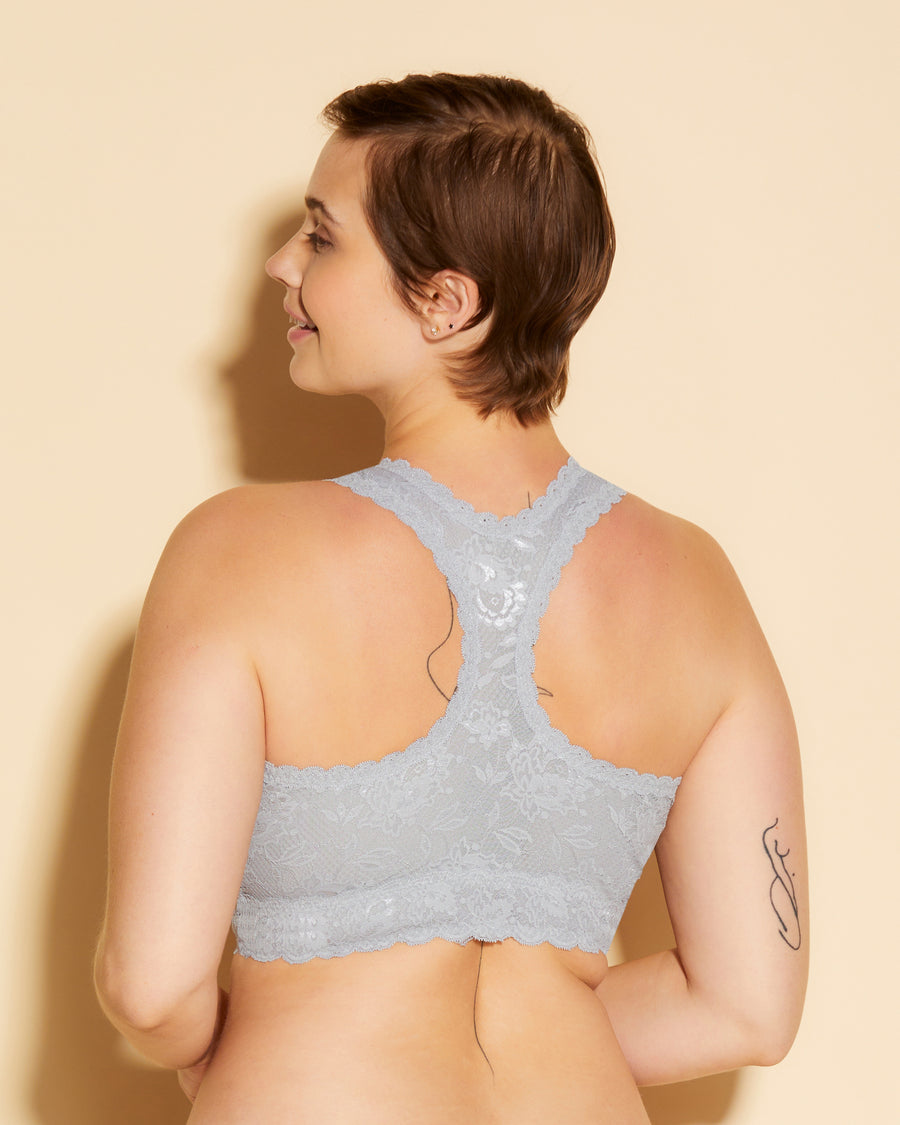 Gray Bralette - Never Say Never Super Curvy Racie Racerback