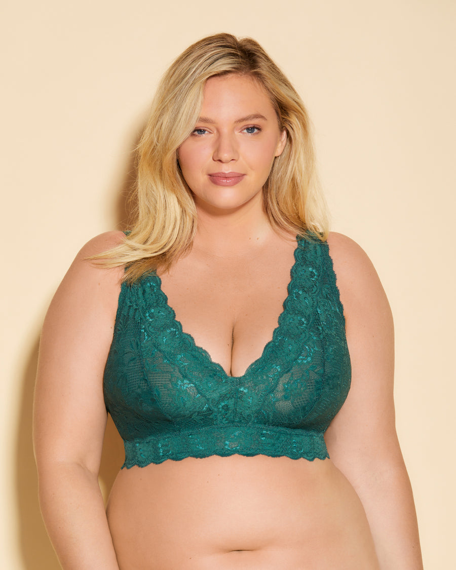 Verde Bralette - Never Say Never Bralette Longline De Estilo Top Ultra Curvy