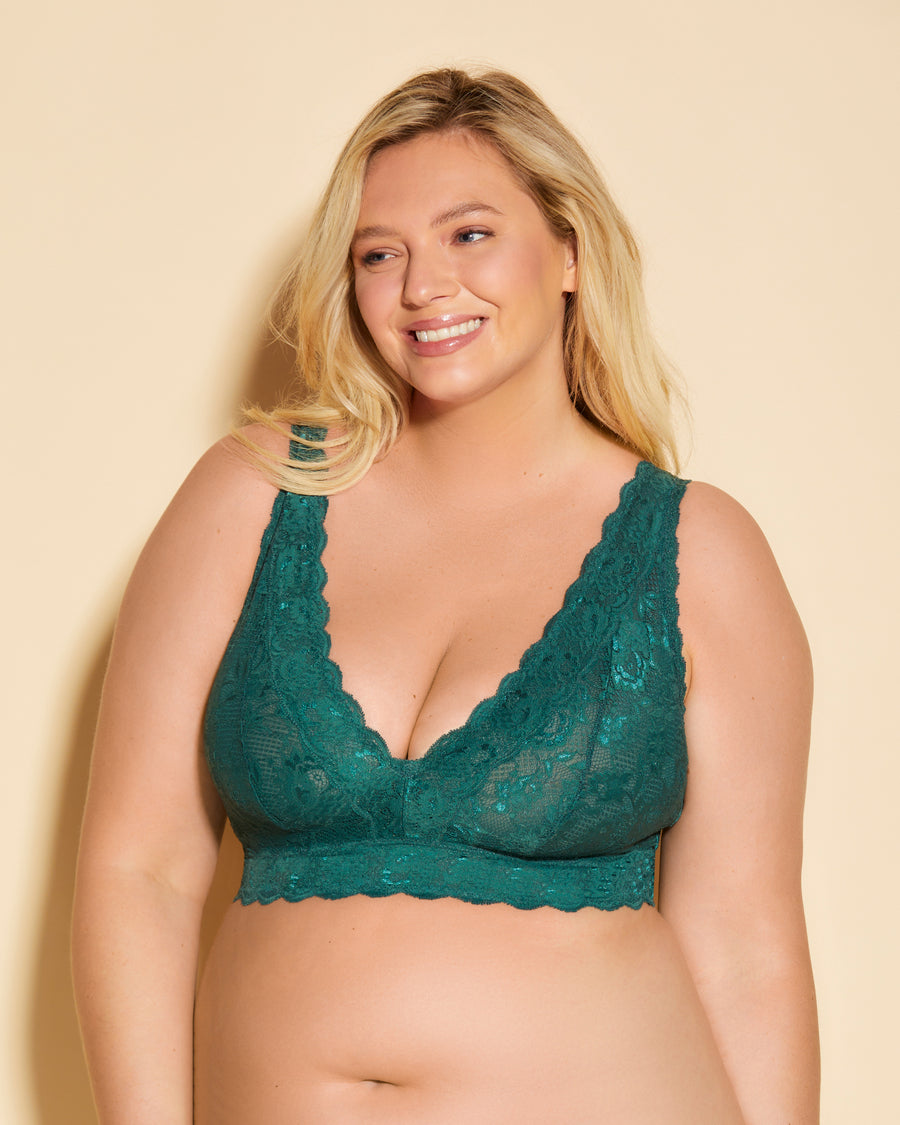 Verde Bralette - Never Say Never Bralette Longline De Estilo Top Ultra Curvy