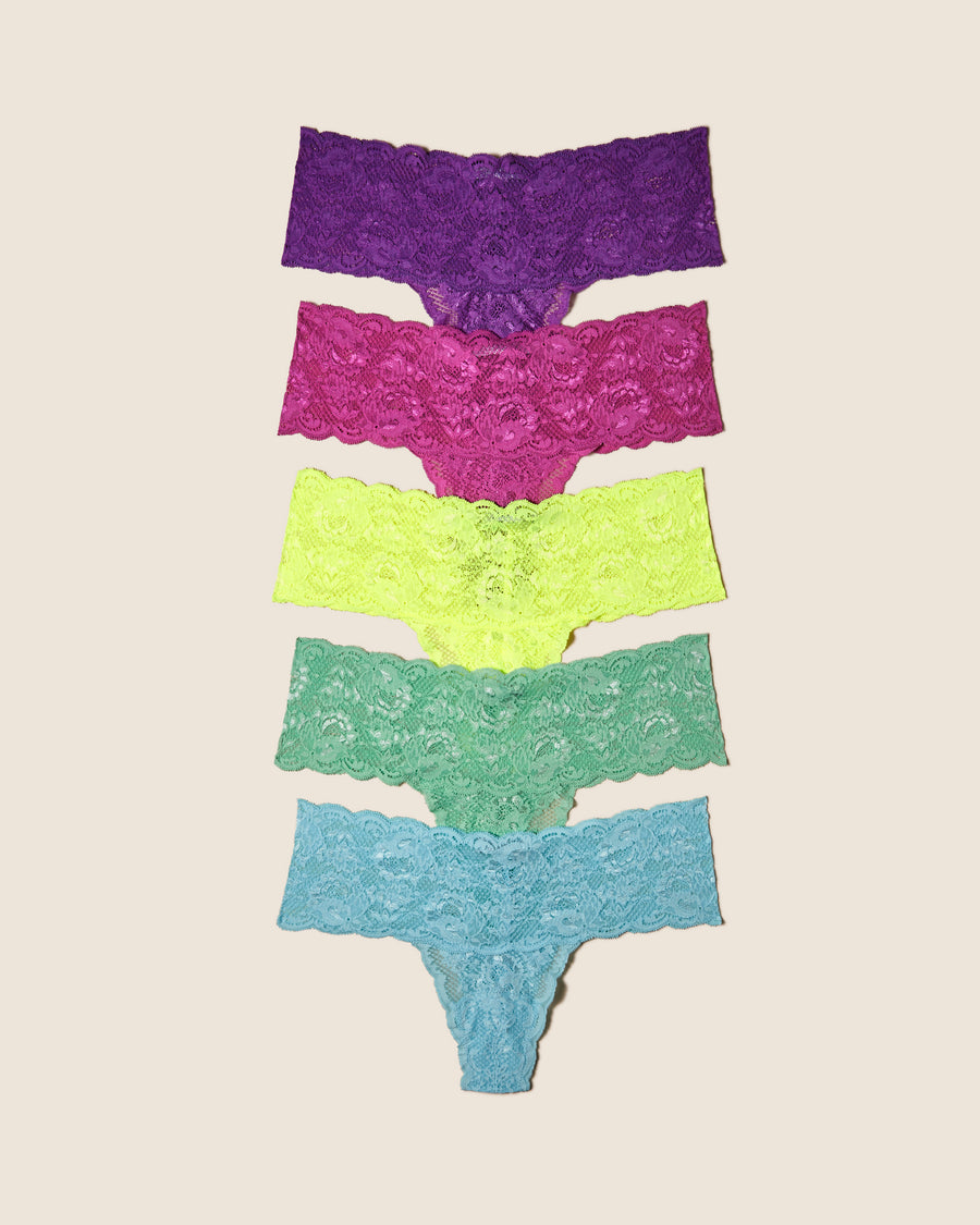 Multi Thong - Never Say Never Comfie Thong 5 Pack