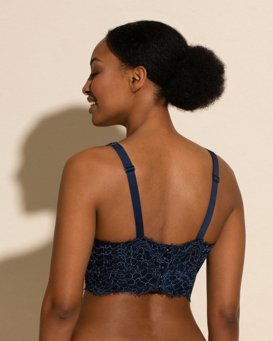 Blue Bralette - Pret A Porter Curvy Longline Bralette