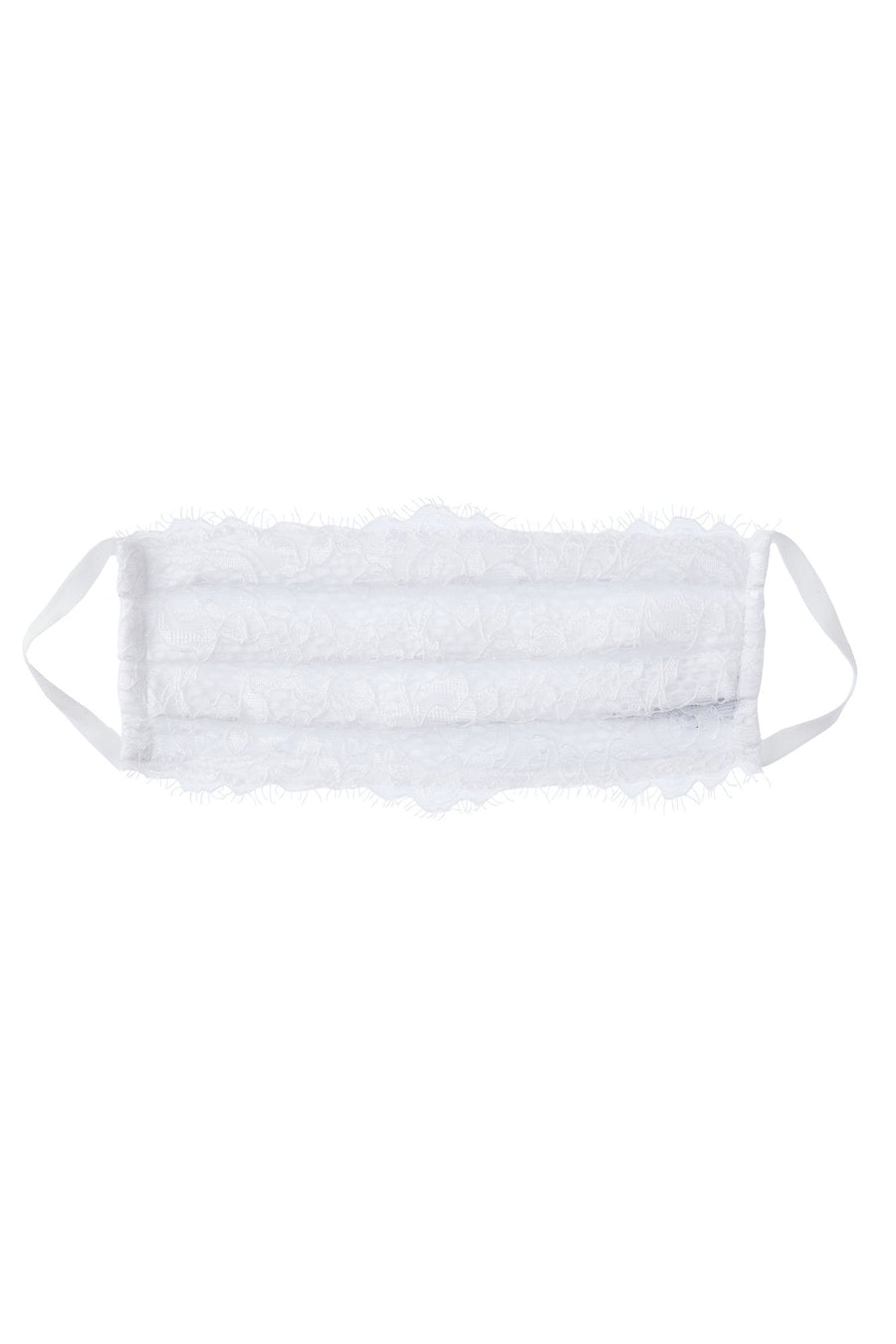 White Accessory - Pret A Porter Pleated Face Mask