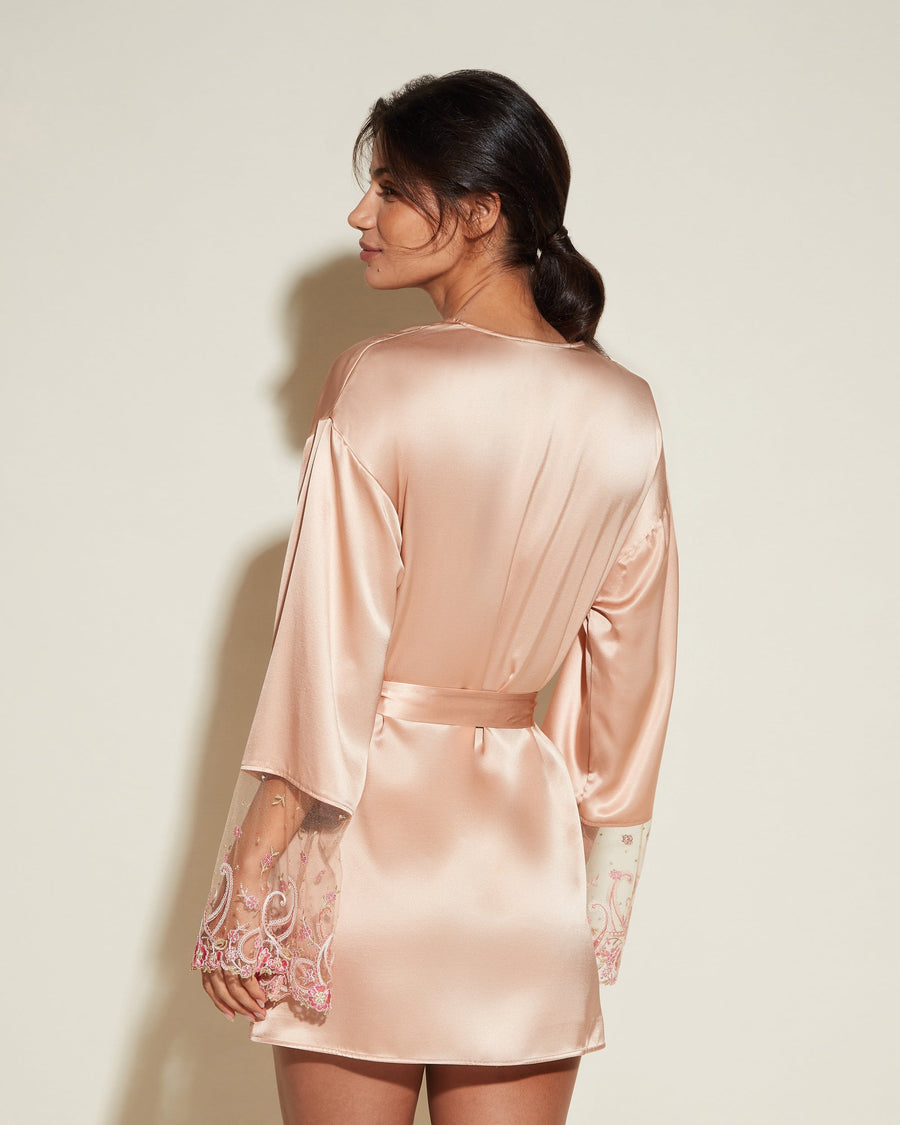 Pink Robe - Sanika Silk Robe