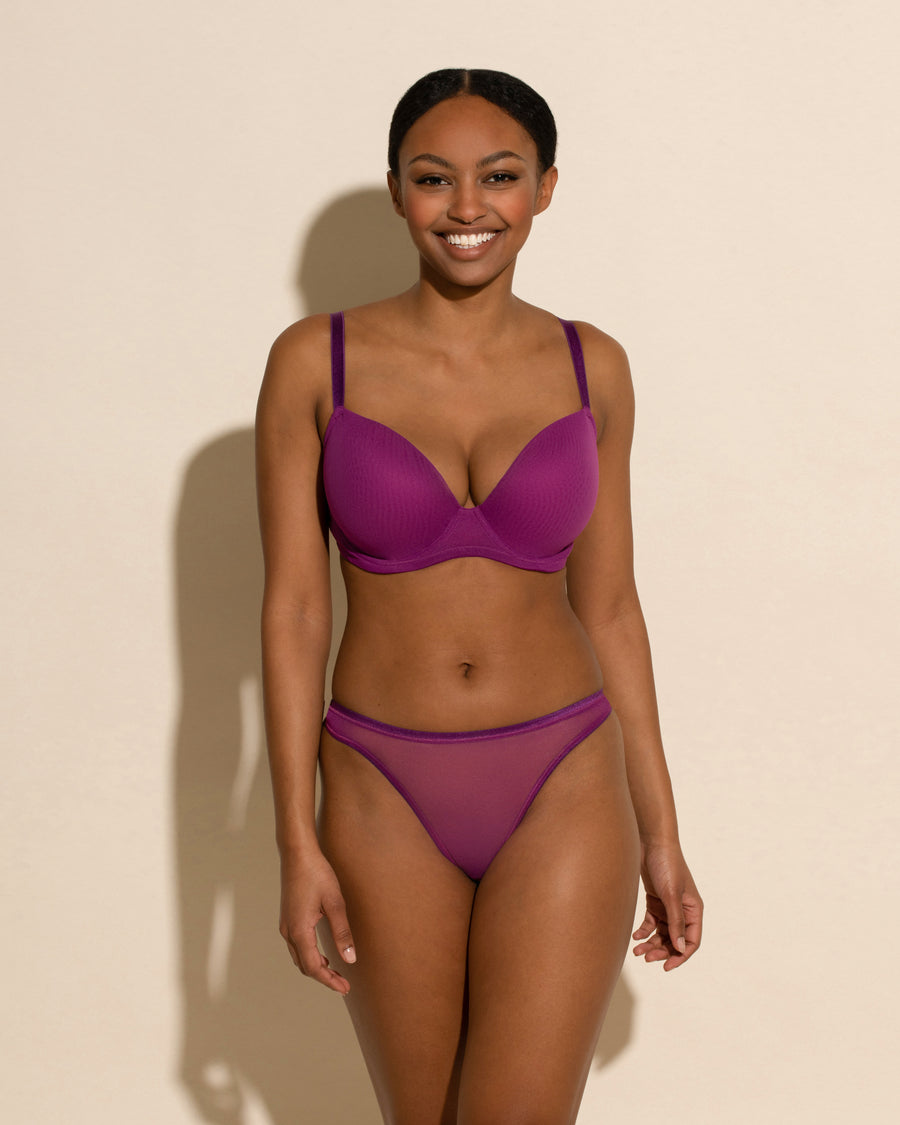 Purple Thong - Soire Confidence Classic Thong