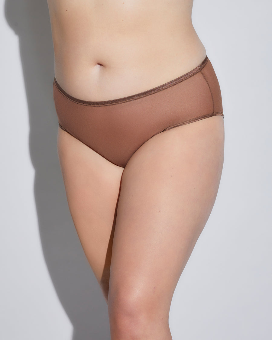 Marron Culotte Taille Basse - Soire Confidence Shorty Taille Basse - Grande Taille