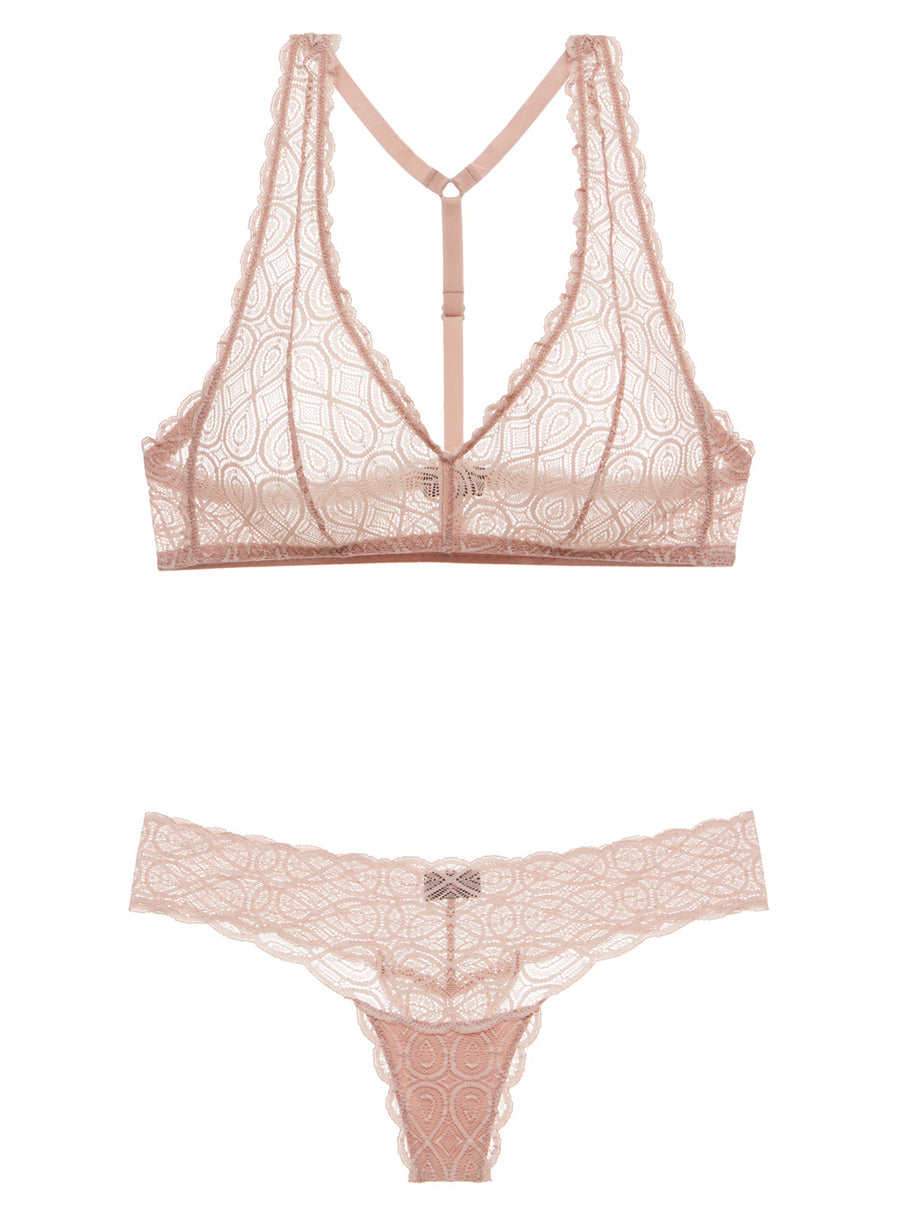 Rose Ensemble - Sweet Treats Bralette & Thong Set